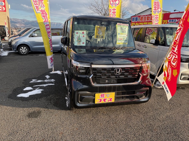 ☆初売り情報☆　N-BOXカスタム２WD　ミッドナイトブルー色　左側パワースライドドア