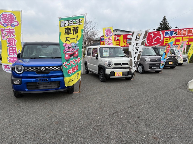 スズキの新車・届出済未使用車が揃いました☆
[矢巾店展示]